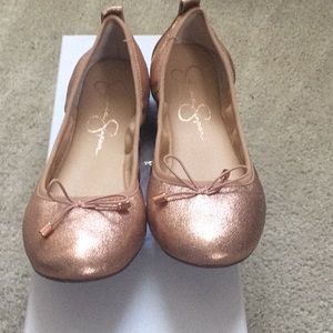 Jessica Simpson Penny Bronze Flats Sz 6 & 6.5